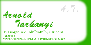 arnold tarkanyi business card